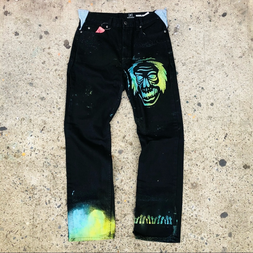 Tye dyed denim horror
